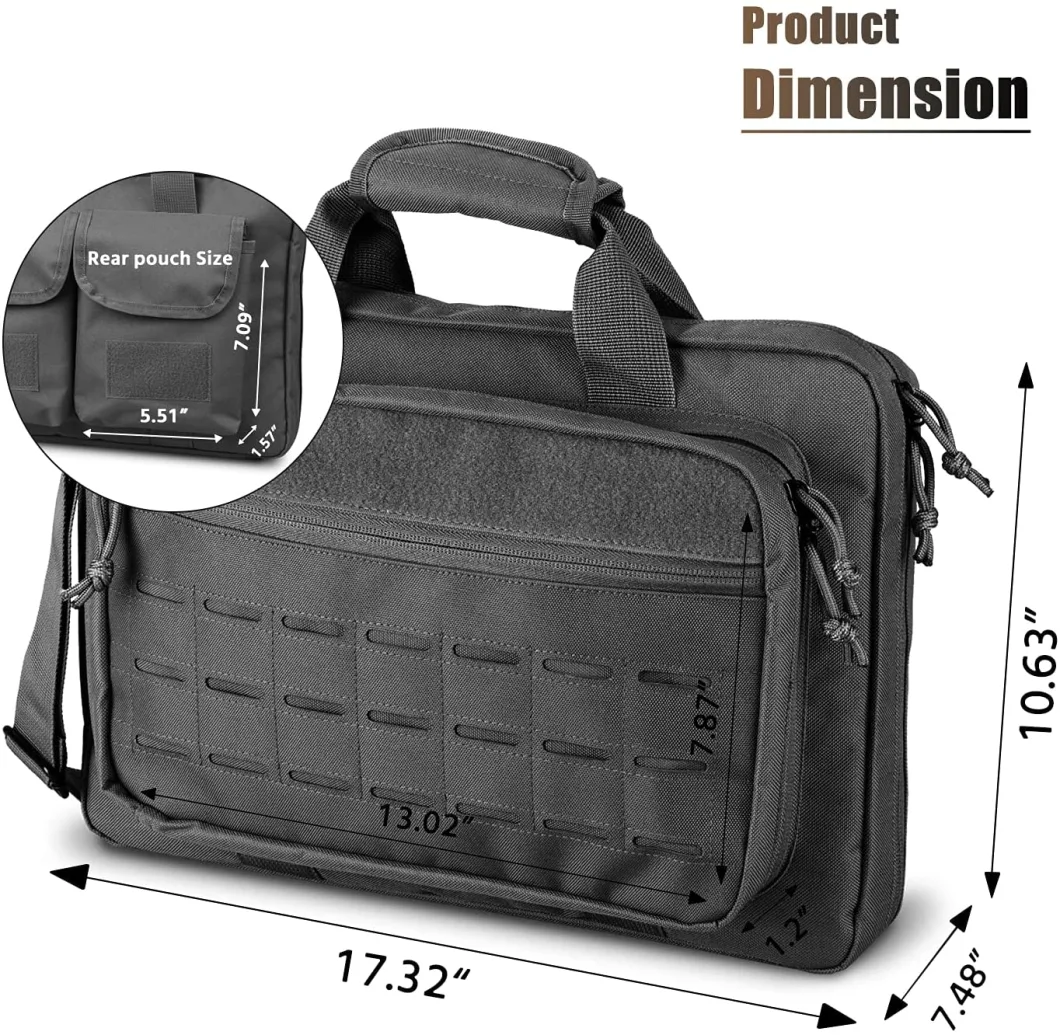 Custom Military Style Outdoor Waterproof Tactical Bag; High Quality Shooting Range Bag; Tactical Bag; Pistols Bag