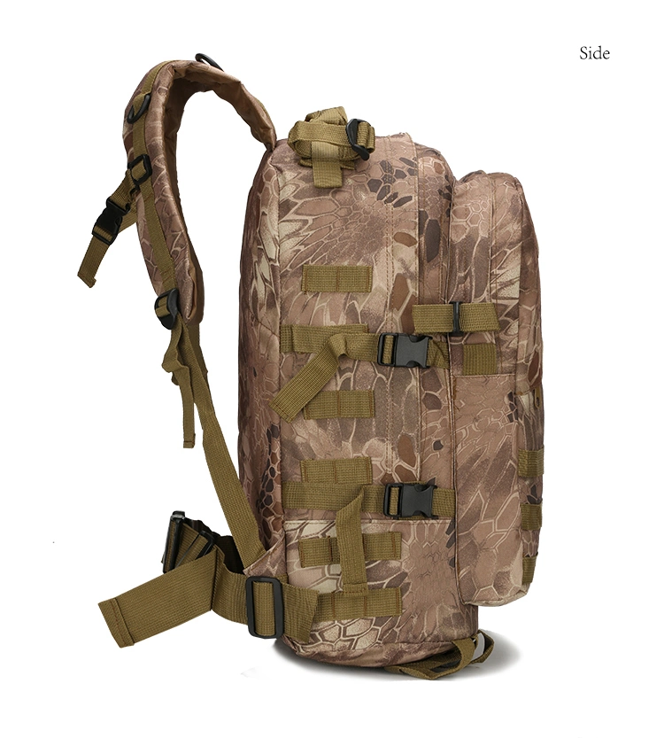 Jungle Python Pattern Camouflage Multicolor Waterproof Tactical Sports Backpack