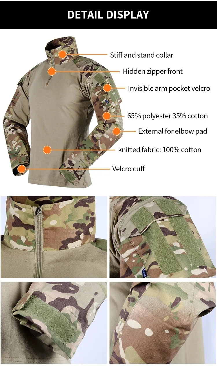 Breathable Protection Tactical Clothing Frog Uniform Multicolor Suit Combat Suit