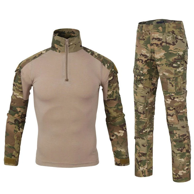 Men′s Shirts Fit Wear Training Clothing Camouflage Combat Marine Special Camo Mil-Spec Uniform Outdoor Tactical Frog Suit