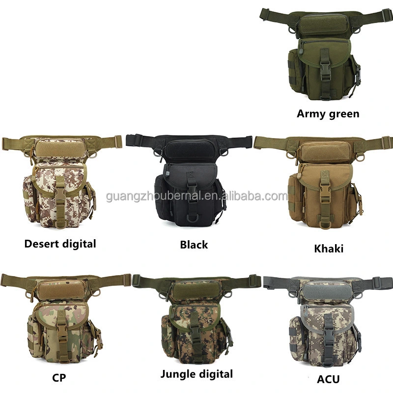 Waterproof Outdoors Camouflage Hunting Waist Belt Hip Motorcycle Tactical Thigh Leg Bag Waist Bag Leg Bag