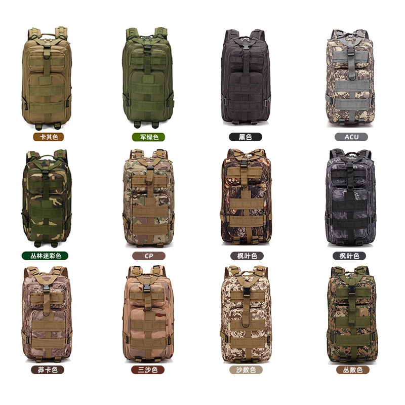 Big Capacity Outdoor Sports Leisure Travel Camping Hiking 3p Camouflage Military Style Tactical Backpack Pack Bag (CY0001)