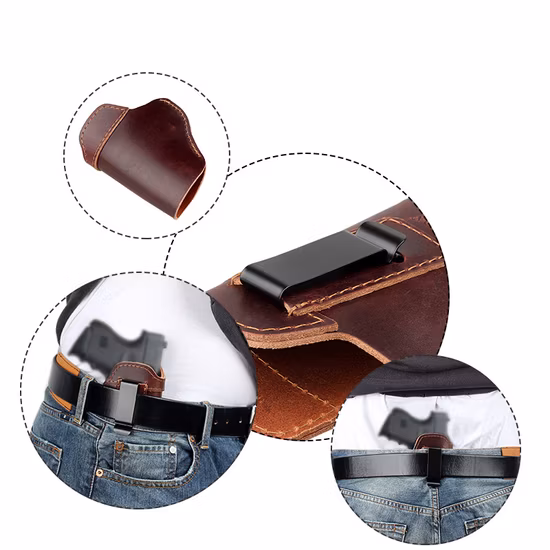 Taillengürtel-Pistolenholster OEM Custom Logo Taktisches Leder-Pistolenholster