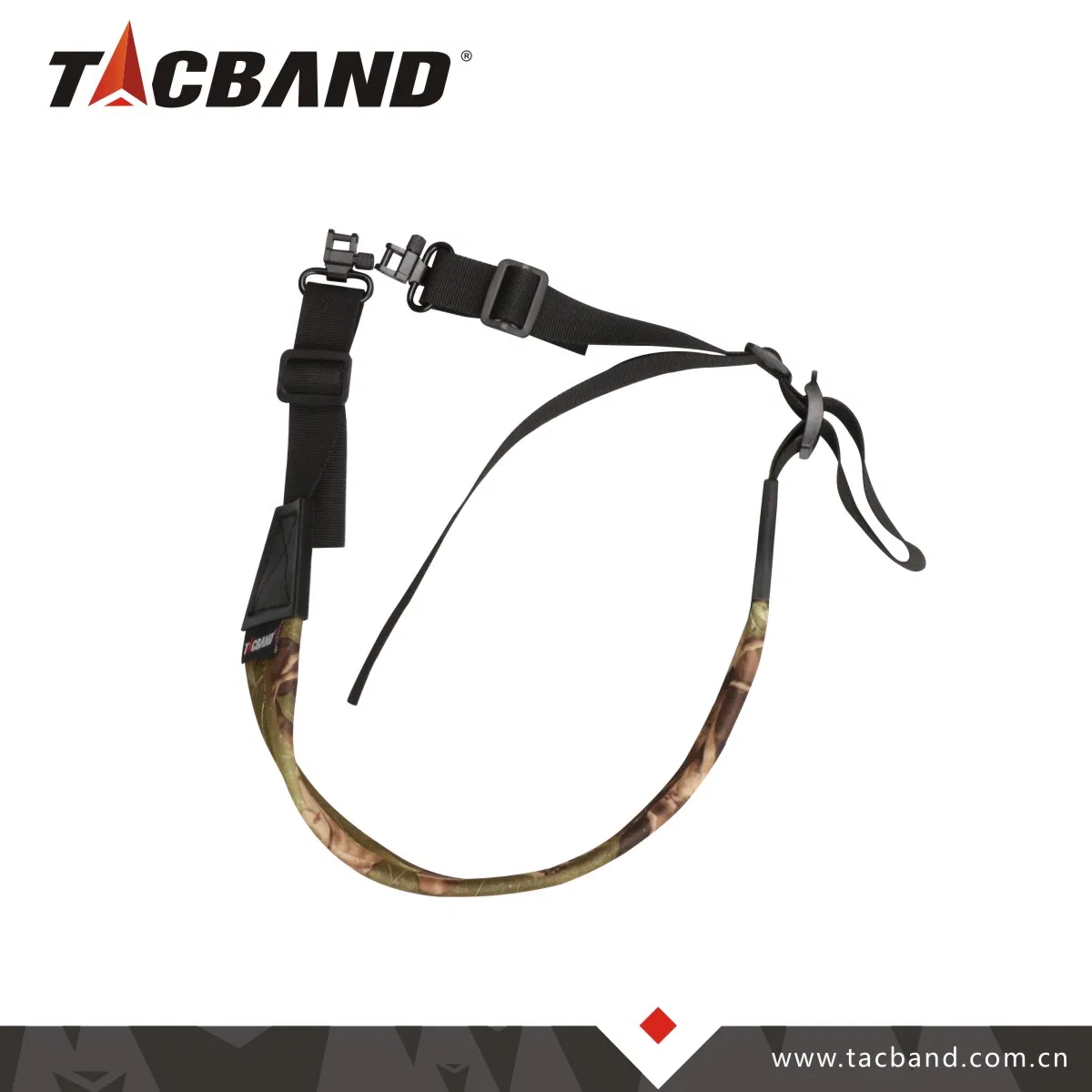 Tacbadn Black Single Point Neopren Strapazierfähiger Sling Single Point Nylon Gun Sling