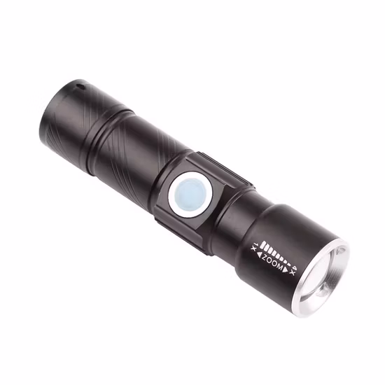 Leistungsstarke taktische Fokus-LED-Taschenlampen, USB wiederaufladbar, Xhp70 Zoom-Teig-Taschenlampe