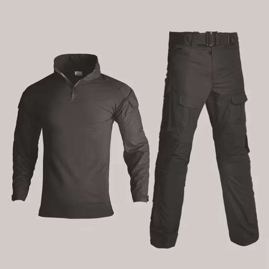 Tactical Assaults Combat Shirt Langarm Slim Fit 1/4 Reißverschluss Camouflage T-Shirt CP Taktischer Trainingsanzug