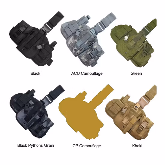 Taktisches Pistolenholster der Militärpolizei mit tiefem Bein, Taille und Oberschenkel