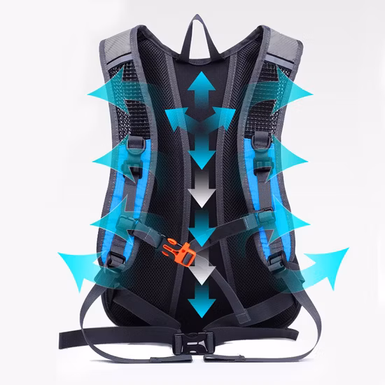 Reflektierende taktische Brusttasche mit mehreren Taschen für Nachtlauf, Radfahren, Wandern, Trekking, Joggen, Klettern Wbb13165